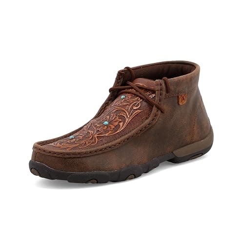 Twisted X Womens Handcrafted Cowgirl Lace-up Chukka Shoes - Image 1