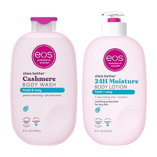 eos Shea Better Body Lotion+ Body Wash, Fresh & Cozy - Image 1
