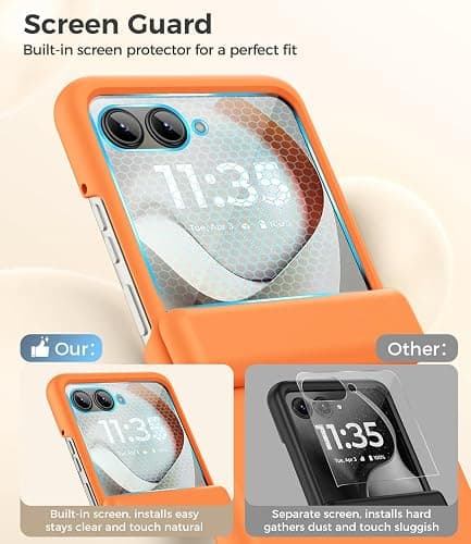 for Motorola Razr 2026/2025/2024 Case with Built-in Screen Protector | Compatible with MagSafe Case for Moto Razr 2026/2025/2024, Hinge Protection Hard PC Shockproof Magnetic Cover thumbnail 4