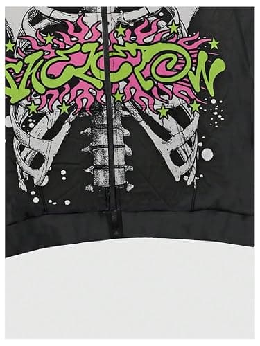 SOLY HUX Men's Y2k Graphic Zip Up Hoodie Sweatshirt Gothic Long Sleeve Jacket Streetwear Emo Scene Alternative Clothes thumbnail 4