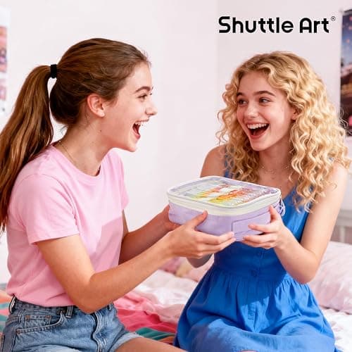 Shuttle Art Colored Pens, 72 Vibrant Colors Cute Journal Pens 0.6mm Fine Point Colored Gel Pens for Black Paper in Portable Bag for Coloring Writing Drawing Journaling Note Taking School Office Home thumbnail 9