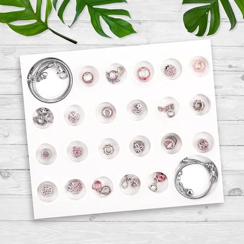 Naler Advent Calendars 2025, Advent Jewelry Pendant Charms Gift for Girls Women DIY Fashion Bracelet Necklace Xmas Countdown Countdown Calendar Gifts, Pink thumbnail 2