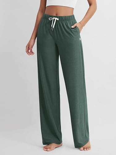 ODODOS Women's Straight Leg Pants Ultra Soft Stratum Tech Relaxed Casual Pajama Lounge Pants with Pockets-29/31" Inseam thumbnail 3