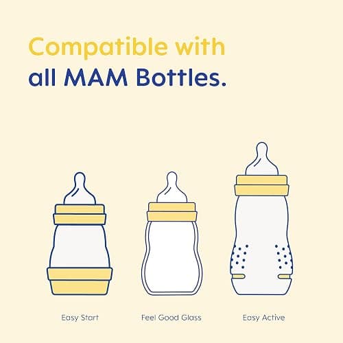 MAM Teats Size 0 | 2 Pack | Extra-Slow Flow | Fits All MAM Bottles | Made from SkinSoft Silicone | Baby Accessories for Newborn thumbnail 4