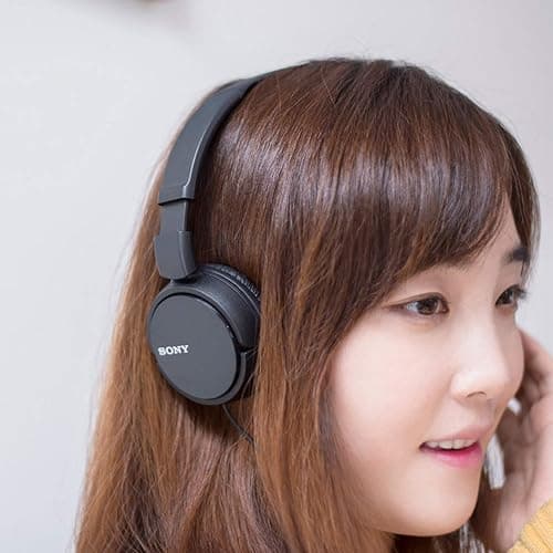 Sony ZX Series Wired On-Ear Headphones, Black MDR-ZX110 thumbnail 2