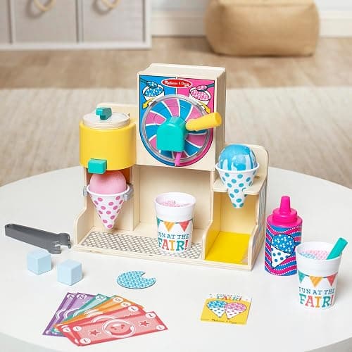 Melissa & Doug Fun at The Fair! Wooden Snow-Cone and Slushie Play Food Set - FSC Certified thumbnail 10