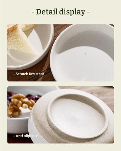 famiware Ceramic Soy Sauce Dish, 4oz Dipping Bowls Set of 6, White | Individual Dip Sauce Cups/Bowls/Dishes/Plates, Small Serving Bowls for Side Dishes, Condiments, Sushi, Appetizers, Dessert thumbnail 6