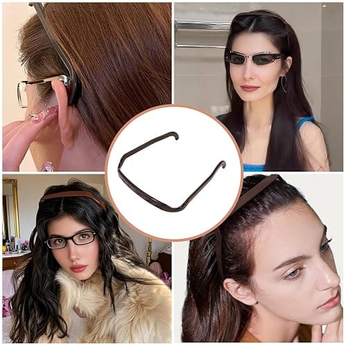 PAHAFENRY 4 PCS Square Invisible Headband for Women Square Headbands Fits Like Sunglasses Comfort Fit Hair Accessories for Workout Yoga and Daily Use thumbnail 7