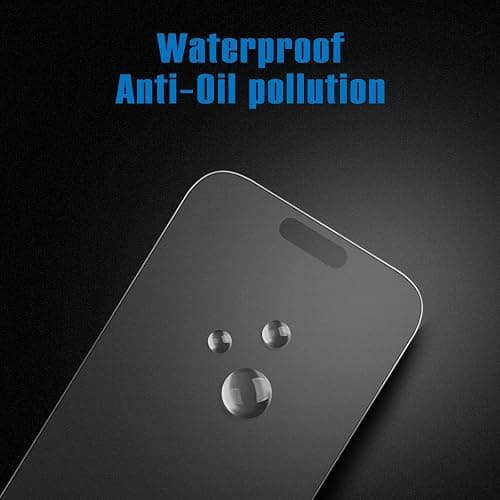 Mothca 2 Pack Matte Glass Screen Protector for iPhone 15 Pro Max[6.7 inch] + 2 Pack Camera Lens Protector, Anti-Glare & Anti-Fingerprint Case Friendly Tempered Glass Film, Bubble Free, Smooth as Silk thumbnail 4