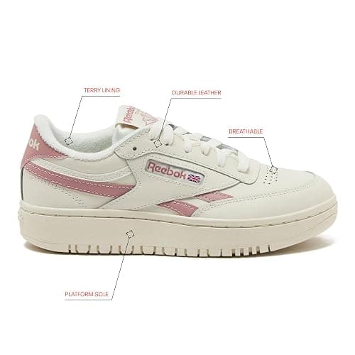Reebok Womens Club C Double Revenge Platform Tennis Shoes for Women, Fashion Womens Sneakers thumbnail 4