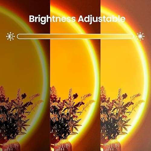 Kangtaixin Sunset Lamp - RGB Sonnenuntergang Lampe - App-Steuerung USB-Anschluss LED Projektor 360 ° Drehbares Romantisches Vision-Stimmungslicht für Fotografie, Selfie, Dopamine, Wohnzimmer Deko thumbnail 4