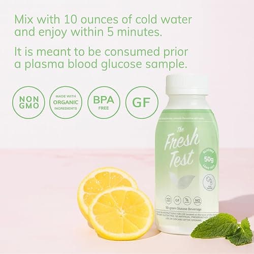 The Fresh Test, 50-gram Bottled Powder Drink Mix | Additive-Free, Non-GMO, Organic Ingredients | Mint Lemonade thumbnail 3