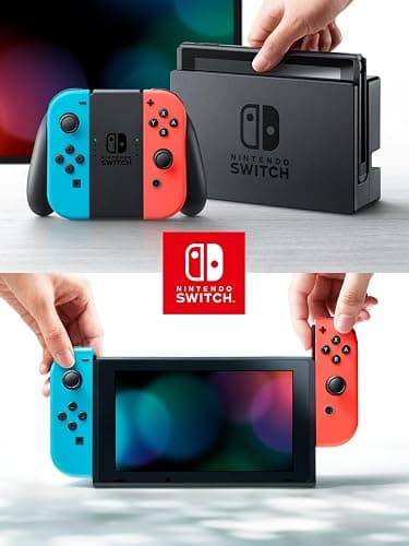 Nintendo Console Switch con Joy-Con Rosso Neon e Blu Neon thumbnail 5