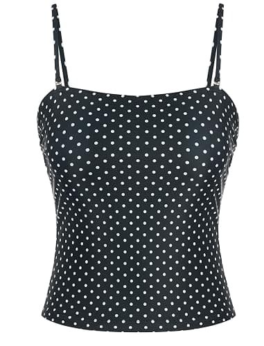 ZAFUL Women's Tankini Top Bandeau Tummy Control Strapless Bathing Suits Swim Top Only thumbnail 3