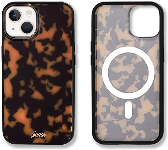 Sonix Case for iPhone 15, 14, 13 | Compatible with MagSafe | 10ft Drop Tested | Tortoise Shell | Brown Tort - Image 1