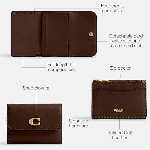 Refined Calf Leather Essential Card Holder Wallet thumbnail 3