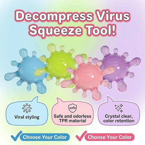 Fidget Toys Stress Balls for Kids,Squishy Stress Splat Toys,Stress Splat Toy,Squishies Anxiety Stress Relief,ADHD Office Mental Health Gifts Prizes Autism Party Favors(4 PCS) thumbnail 3