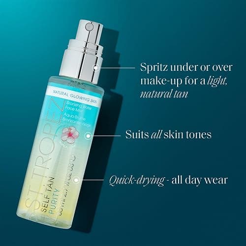 St. Tropez Self Tan Purity Face Mist, Natural Sunkissed Glow Face Tan with Hyaluronic Acid & Antioxidants, Vegan, Natural & Cruelty Free Face Care, 2.7 Fl Oz thumbnail 2
