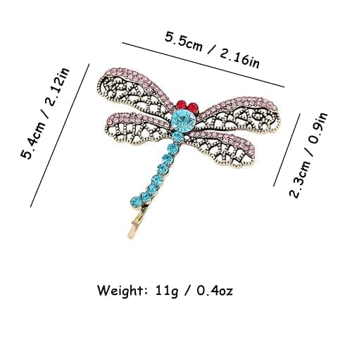 Mullike Coraline Key Pendant Necklace Seeing Stone Necklace Dragonfly Hair Clips Halloween Movie Props Cosplay Costume for Women Men thumbnail 4
