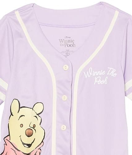 Disney Girls' Disney's Girls Winnie The Pooh Hunny Baseball Jersey Mesh Button Down Shirt thumbnail 3