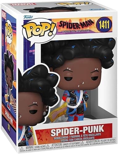 POP Marvel: Spider-Man: Across The Spider-Verse - Hobie Brown as Spider-Punk (Unmasked) Funko Vinyl Figure (Bundled with Compatible Box Protector Case), Multicolor, 3.75 inches thumbnail 3