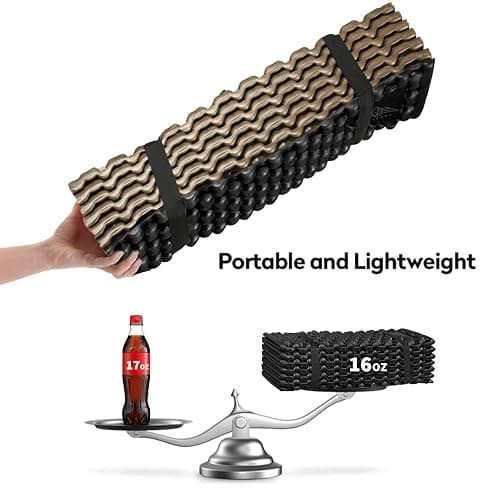 Foam Camping Pads for Hiking, Ultralight Closed Cell Mattress, Waterproof Soft Mat for Adults, Wide Picnic Yoga Mats, Folding Sleeping Pad for Outdoor Backpacking thumbnail 6