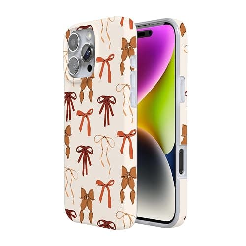 Casely iPhone 16 Pro Max Case | Fall Girlie | Pumpkin Spice Bows | Compatible with MagSafe | Classic Ultra Slim Design thumbnail 3
