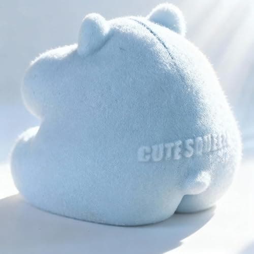 Handmade Taba Squishy Hamster Toy, Cute Squishy Hamster Fidget Toy, Realistic Hamster Toy, Soft Silicone Mochi Furry Toy, Stress Relief Gift for Adults & Kids, Sensory Anxiety Plushie (Blue) thumbnail 7
