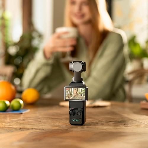 Xtra Muse, Vlogging Camera with 1'' CMOS & 4K/120fps Videos, Pocket Camera with 3-Axis Gimbal Stabilizer, Fast Focusing, Face/Object Tracking, Digital Video Camera for Photography, Digital Camera thumbnail 7