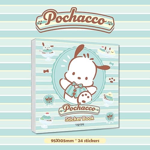 Character Sticker Minibook - Pochacco 24 Unique Stickers, 9.5 x 10.5 cm (3.7 x 4.1 in) - Different Designs, Themes & Settings for Endless Fun - Ideal for Scrapbooking, Decoration & Creative Projects thumbnail 2