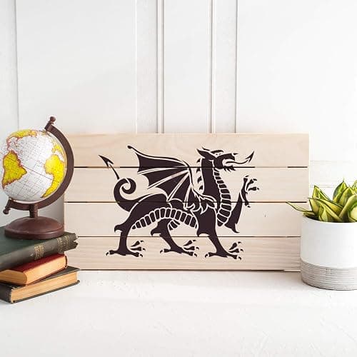 Medieval Dragon Stencil - Medieval, Stencils, Stencil, Dragon, Craft thumbnail 3