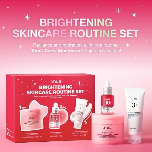 ANUA BRIGHTENING Niacinamide Skincare Routine Set (Amazon Exclusive Set), Niacinamide Serum & Toner Pad & Face Moisturizer, Skin clarity, Moisture barrier for Daily care, Korean Skincare Set thumbnail 2