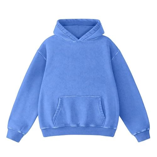 Dnzzs Acid Wash Hoodie Super Soft Sweatshirt for Mens Pullover Oversized Men's Fashion Hoodies & Sweatshirts Vintage Tops - Image 1
