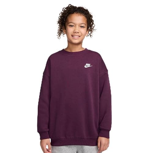 Nike Girls' Sportswear Club Fleece Oversized Sweatshirt - Image 1