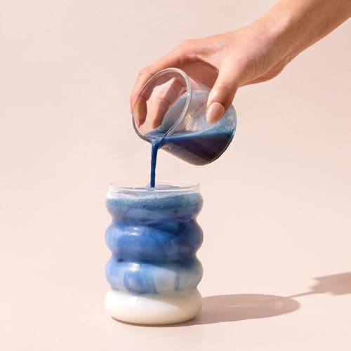 Blume Blue Lavender Superfood Latte Powder – Organic Lavender Tea Powder, Blue Spirulina, Blue Butterfly Pea Flower Tea, Chamomile, Coconut Milk - Caffeine Free, Vegan, 1g Sugar - 25 Servings thumbnail 8