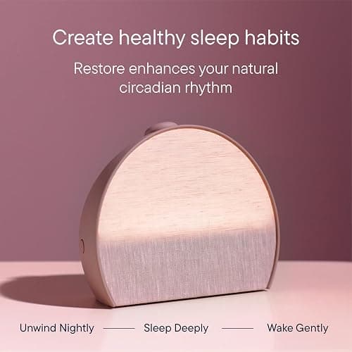 Hatch Restore 3 Sunrise Alarm Clock, Sound Machine, Smart Light (Rosy) - White Noise, Screen-Free Sleep Routine thumbnail 6