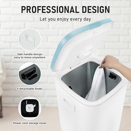 EYDMTE Towel Warmer for Bathroom, 23L Large Towel Warmers, Heated Towel Warmer Bucket with LED Display, 3 Heating Modes, 20/40/60 Min, Auto Shut Off, Child Lock, Blue thumbnail 6