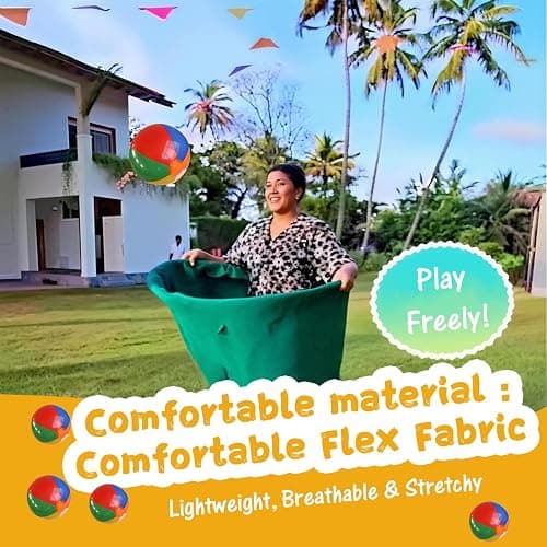 Granny Pants Yard Game, Granny Pants Outdoor Game - Oversized Giant Pants Game with Bouncy Balls & Pump, Backyard Parties, Field Day Fun for Adults & Kids thumbnail 6