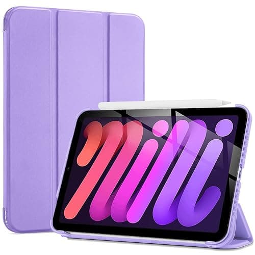 ProCase Smart Case for iPad mini 7 A17 Pro 2024/iPad Mini 6 2021 8.3 Inch iPad mini 7th/6th Gen Case, Hard Back Cover for iPad mini 8.3" 7th Gen A2995/A2996/A2993/6th Gen A2567 A2568 A2569 -Purple - Image 1