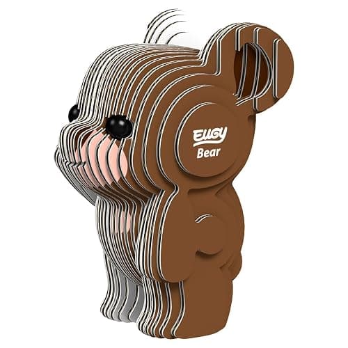 Eugy Bear 3D Puzzle - 26 Piece Eco-Friendly Educational Toy Puzzle for Boys, Girls & Kids Ages 6+ - Image 1