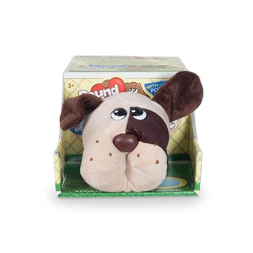 POUND PUPPIES Light Brown with Brown Short Ears Plush Toy thumbnail 6