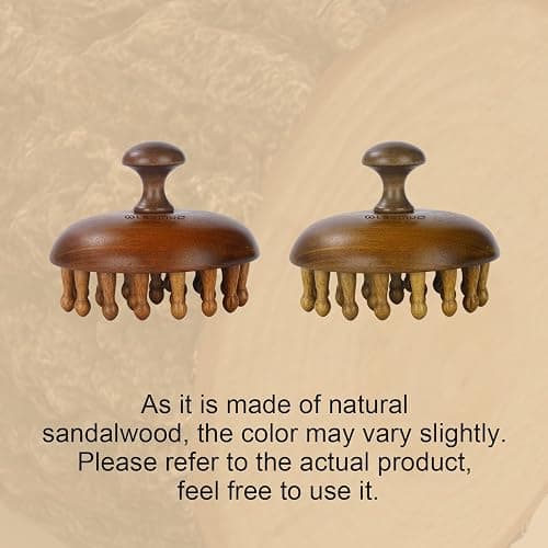 Olaemuo Wooden Scalp Massager for Hair Growth｜Full Body Massage Tool | Curved Design | Natrual Scalp Brush｜Gua Sha｜Head Massager with Travel Pouch thumbnail 6