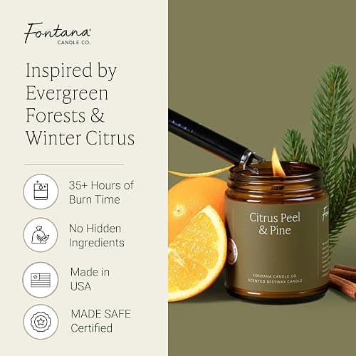 Fontana Candle- citrus peel and pine thumbnail 2
