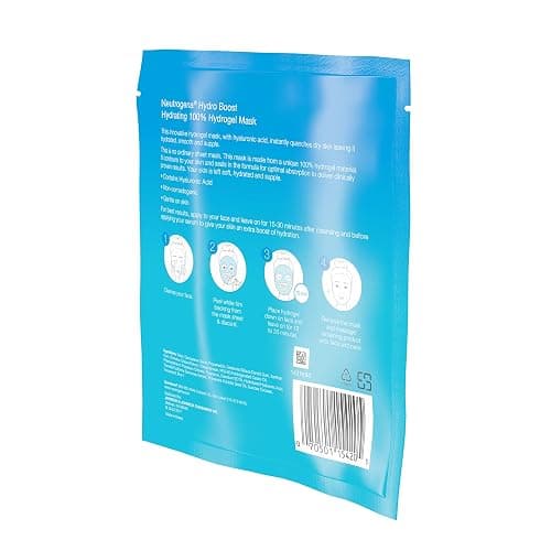 Neutrogena Hydro Boost Moisturizing & Hydrating 100% Hydrogel Sheet Mask, Face Mask for Dry Skin with Hyaluronic Acid, Gentle & Non-Comedogenic, 1 oz, 12 Pack thumbnail 12