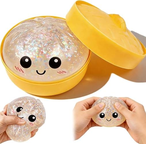 Slow Rising Squishy Toy Set, Sensory Stress-Relief Soft Silicone Toys, Soft and Bouncy Stress-Relief Toys, Anxiety Relief, Cute Soft Silicone Toys, Party Favors thumbnail 6