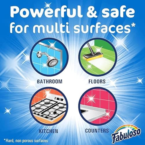 Fabuloso Multi-Purpose Cleaner 2x Concentrated Formula - 128 fl oz | 1 Gallon - Cleaner Cloth - Colors & Packaging May Vary thumbnail 2