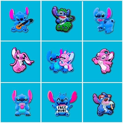 25 40Pcs Cartoon Shoe Charms for Clogs Sandals Decoration, Shoe Accessories Charms for Adults Party Favors - 40Pcs Black thumbnail 3