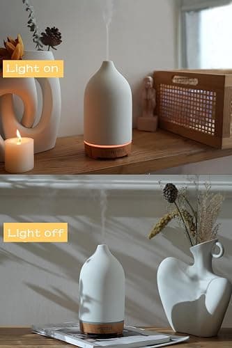 VIVITEST Stone Diffuser,200ML Diffusers for Home,Ultrasonic Aromatherapy Essential Oil Diffuser thumbnail 6
