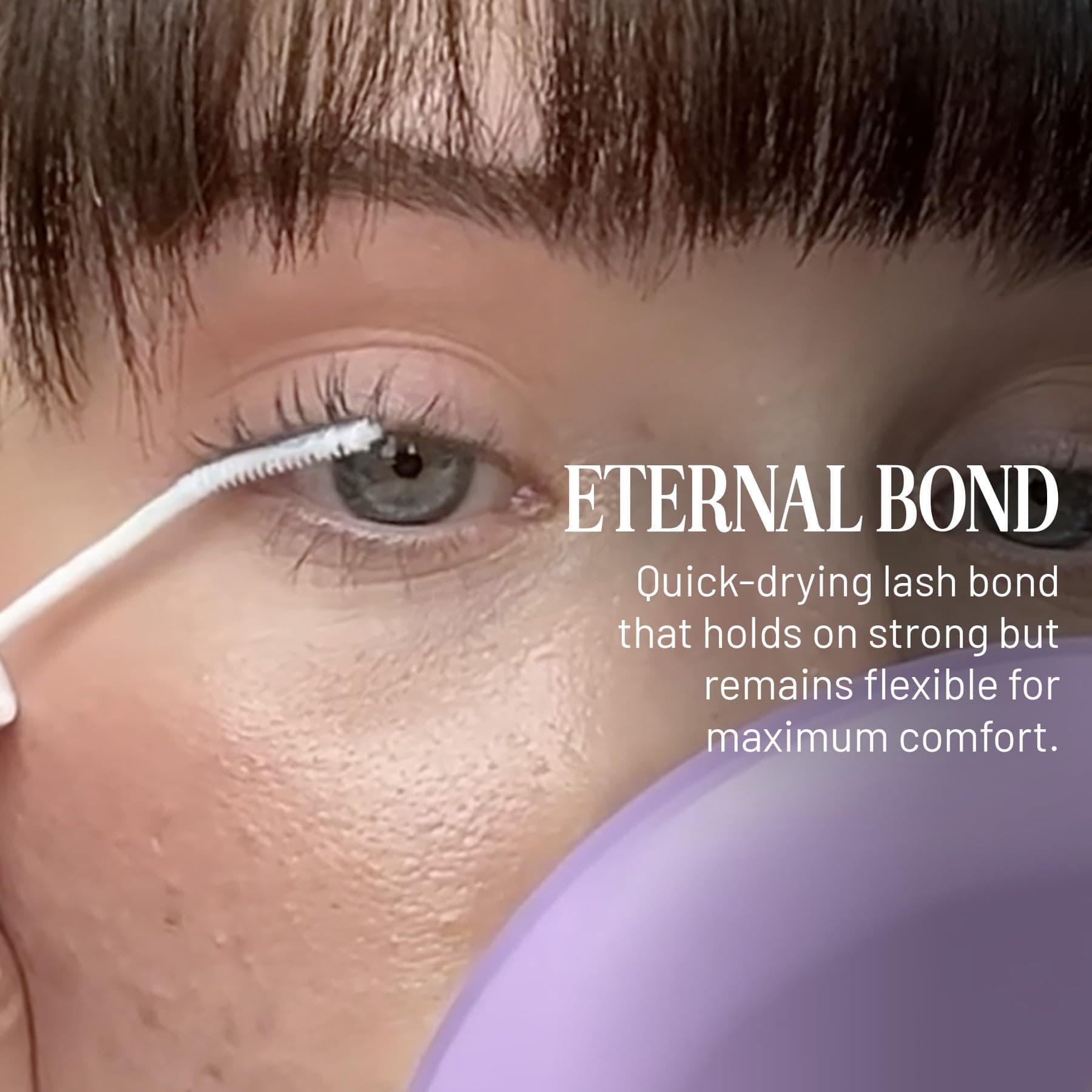 Lilac St - Eternal Bond (Black) - Lash Cluster Glue - Quick Dry Formula - Mini Mascara Wand Applicator - Strong & Flexible Hold - Waterproof - Sensitive Eyes Safe - Cruelty Free, Vegan, Women Founded thumbnail 2