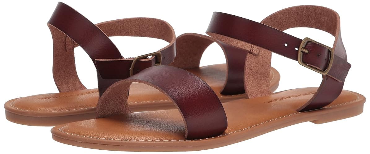 Amazon Essentials womens Two Strap Buckle Sandal thumbnail 6